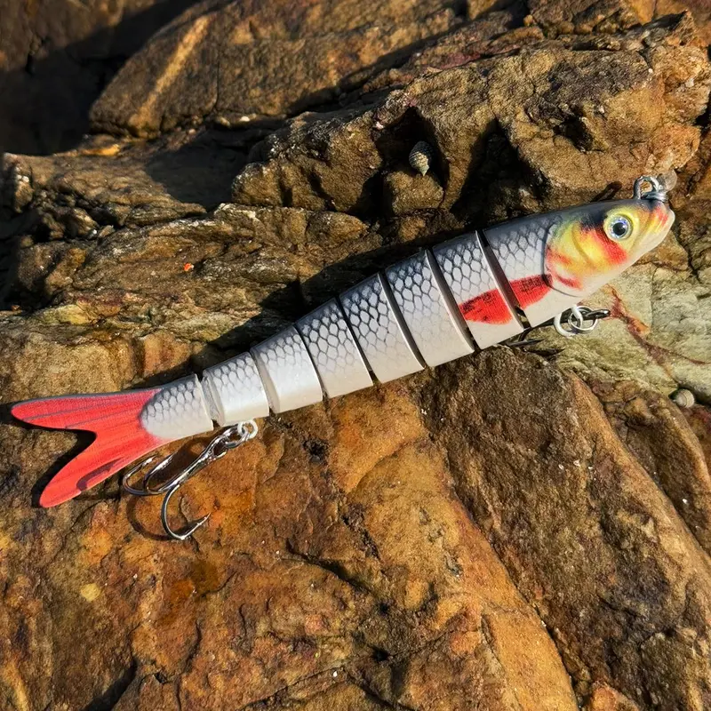 Artificial Fishing Lure, Multi Jointed Swimbait with Hook, Lifelike Fishing Lure, Fishing Tackle, Outdoor Fishing Accessories 4