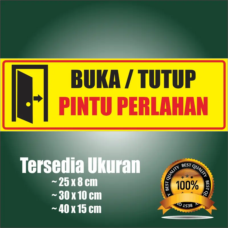 STIKER PINTU BUKA/TUTUP STOK READY BANYAK Dekorasi Berwarna Tahan air Aksesoris 3