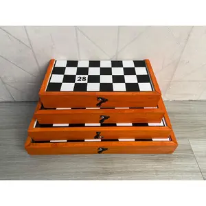 MAINAN CATUR FULL KAYU SIZE XL ATAU JUMBO 50X50, 40X40,  36X36, 32X32, 28X28 PAPAN PION KAYU FULL CHESS WOOD BOARD Permainan Games