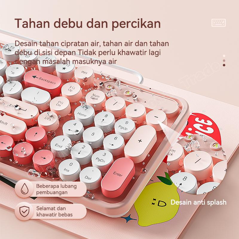 Ylv keyboard gaming Cantik K54 Mekanikal 98 Key untuk PC Laptop Warna Pink Putih Rose Gold Cocok untuk Gaming Kerja & Editing Ylv keyboard gaming Cantik K54 Mekanikal 98 Key untuk PC Laptop Warna Pink Putih Rose Gold Cocok untuk Gaming Kerja & Editing