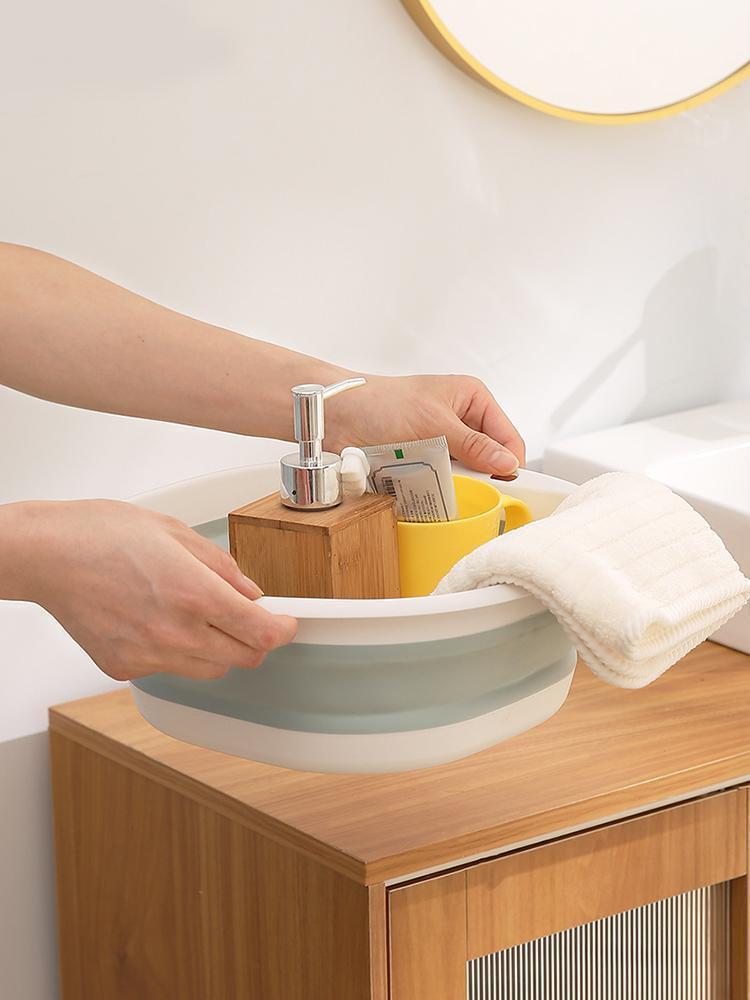 Product Introduction of Folding Sink, Portable Dishwashing Basin, 32Cm Foldable Multifunctional Wash Basin, Suitable For Travel, Camping, Home Cooking 15