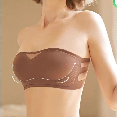 Áo Ngực Không Gọng Nâng Ngực Chống Tụt Chất Su Đúc Mềm Áo Bra Áo Quây Nâng Ngực Ba Màu Kallie 401 1