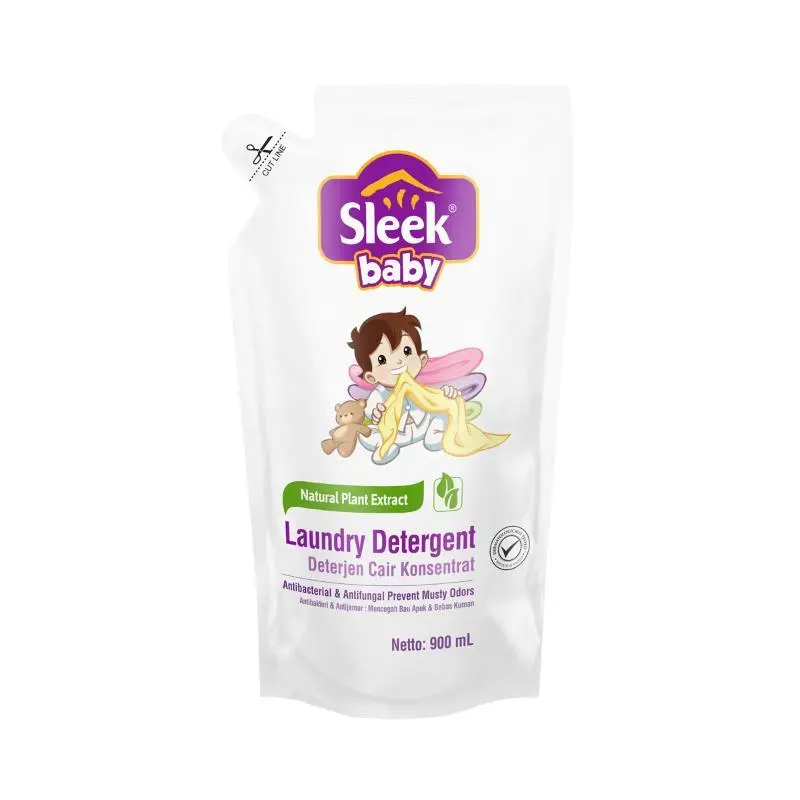 Paket 2Pcs Sleek Laundry ukuran 900ml 450ml Bayi Cuci 1