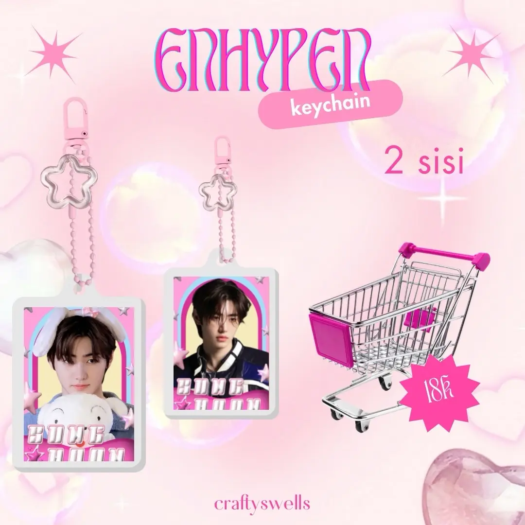 ID PHOTO HOLDER ENHYPEN KEYCHAIN KEYRING GANTUNGAN KUNCI KPOP