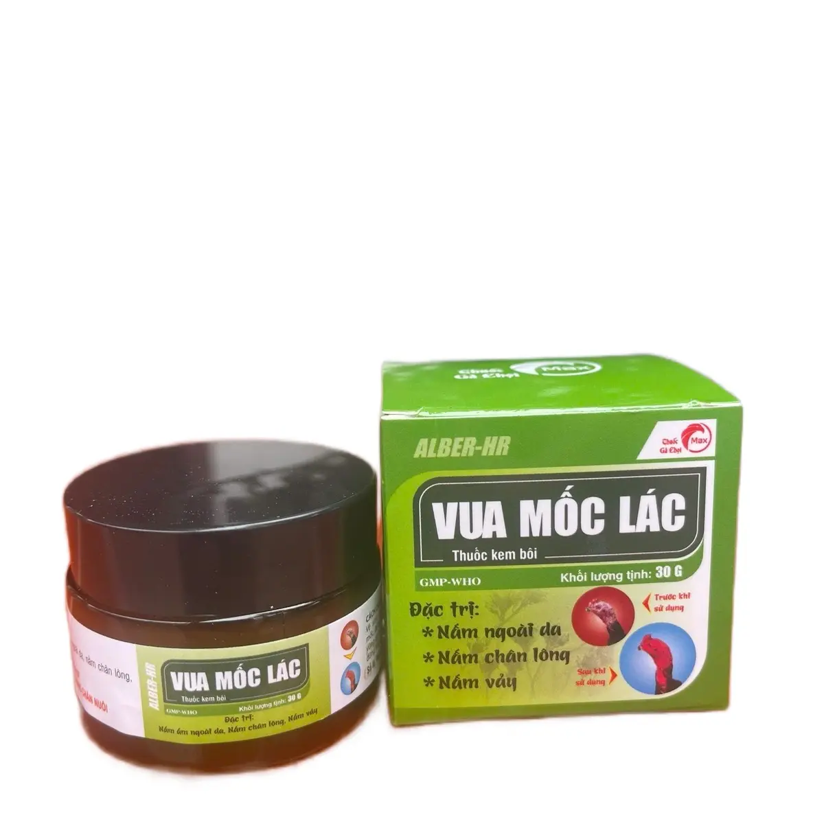 Sản phẩm Vua Mốc Lác dạng bôi dành cho gà chọi