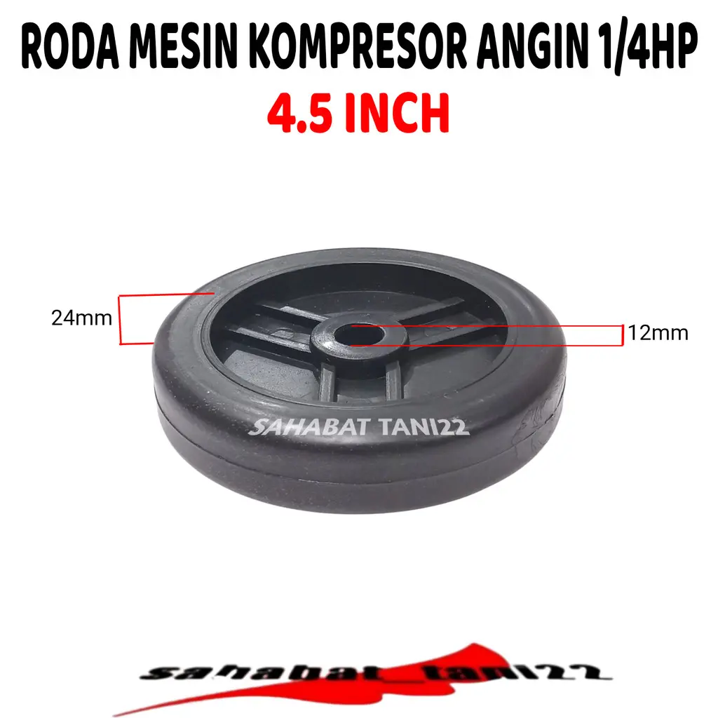 Roda Kompresor Angin  roda kompresor swan 4,5" Roda kompresor 1/4 - 2 HP