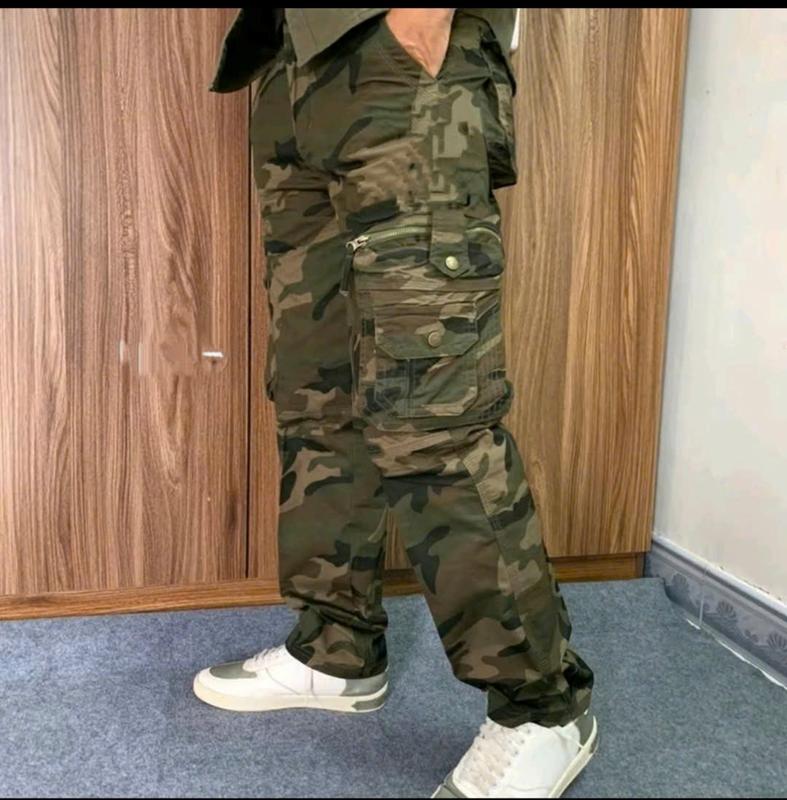Quần Kaki túi hộp rằn ri , Form mặc tôn dáng, làm nổi bật sự mạnh mẽ, nam tính và phong trần của phái mạnh Có Túi rừng sâu _ quần cargo camo thông thường sang trọng