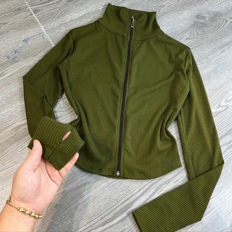 Áo khoác ủ kem cổ lọ Nữ Jacket Top Women Có Cổ - Tăm lạnh Free size 40-60kg