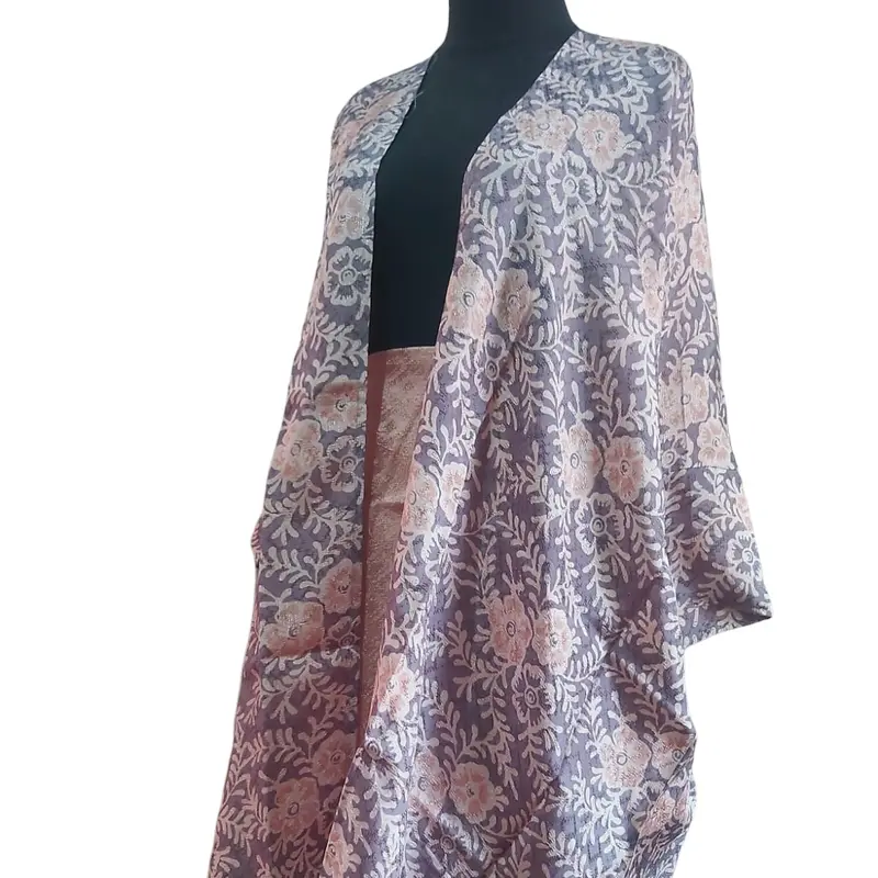 outer batik viscos mewah Atasan Baju Motif Panjang 0