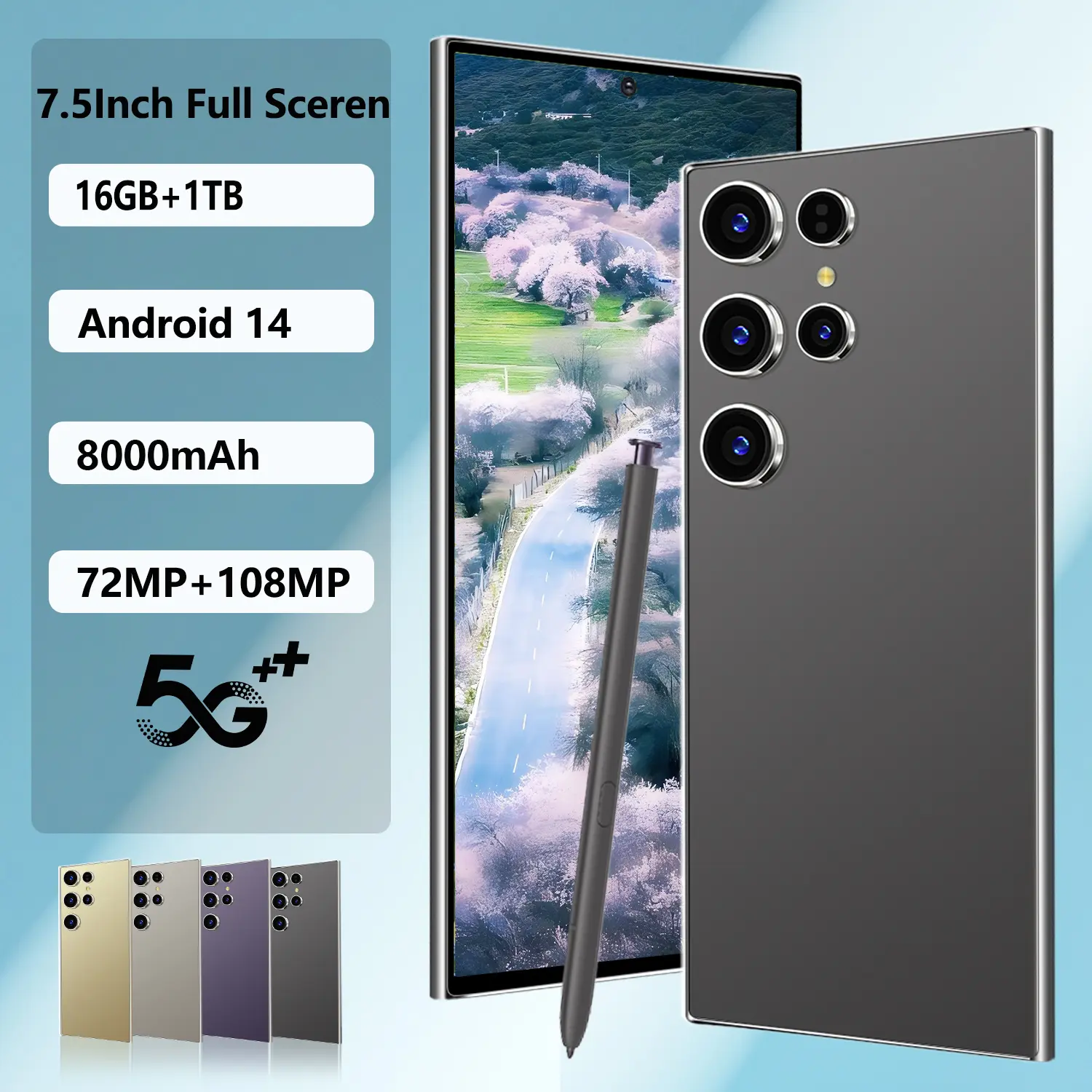 [ Produk Baru HP ] sản phẩm mới Samsug S25 Ultra 2025 - 7.5 inch, 16GB RAM, 1TB Storage, 8000mAh Battery, 108MP Camera - Phone COD - Việc lớn
