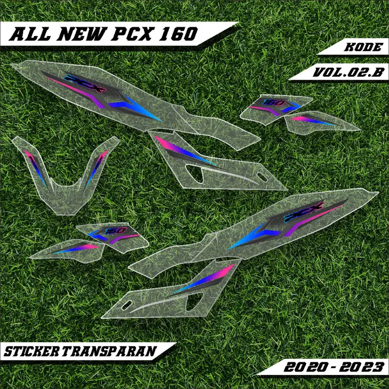 ''''' STRIPING TRANSPARAN HONDA PCX 160 ALL NEW LIST MOTOR DESAIN GRAFIS SIMPLE GPC 002 ,,,, 4