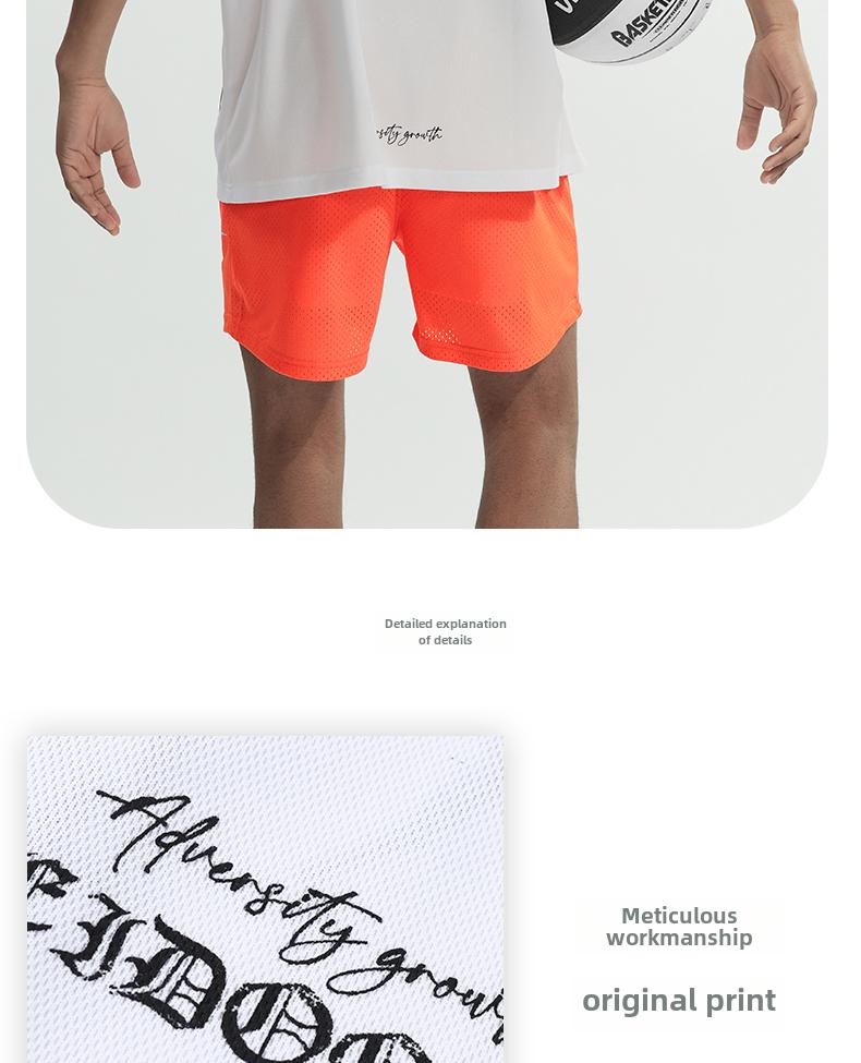 Product Introduction of Summer short sleeved breathable youth sports T-shirt short sleeved up and down running training and casual top 11