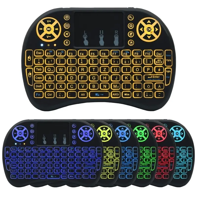 Bàn phím kiêm chuột mini cảm ứng không dây I8 cho Ps4 / Google / Android / Tv Box / chơi game Chơi Điện Tử 5