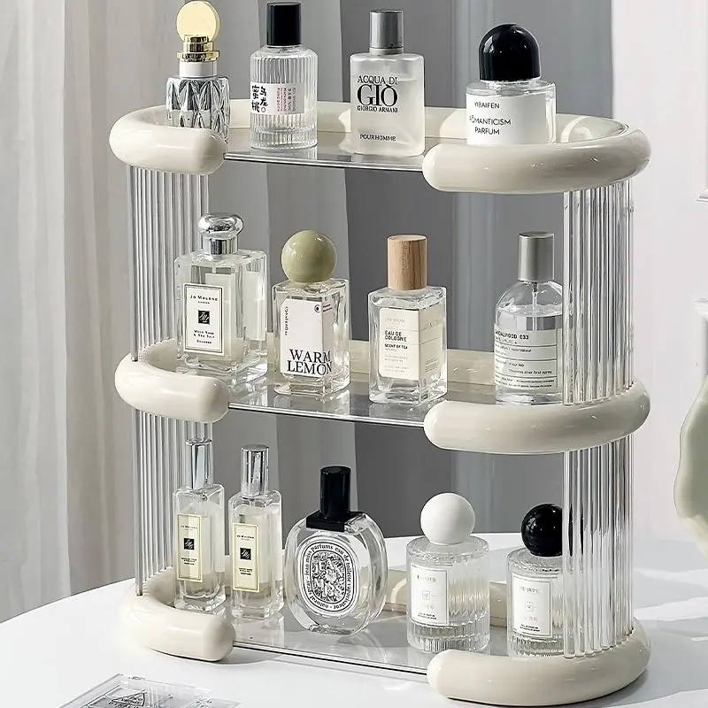 Rak Penyimpanan Minyak Wangi, Gaya INS, Penyusun Solek, untuk Gincu dan Kosmetik, Kabinet Paparan mewah, Mampu Milik dan Mewah, Berbilang Lapisan, Lutsinar rak  baby brush  holder