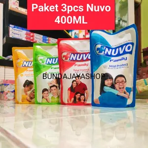 2pcs/3PCS SABUN NUVO CAIR BODY WASH 400ML NUVO REFILL