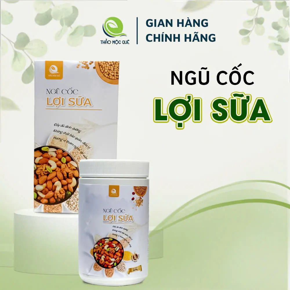 Ngũ Cốc Lợi Sữa Thảo Mộc Quê 500g - Food Thức Ăn Hạt Ngũ Cốc Granola ngucoc dinh dưỡng