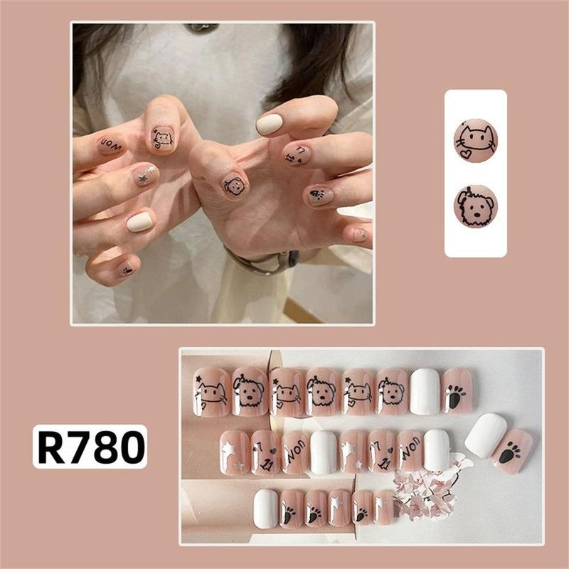 Product Introduction of 24 PCS INS Trendy Foil Gel Nail Stickers Glittering Simple Gel Full Nail Wraps Self-Adhesive French Manicure Decal DIY NAil Art Making 16
