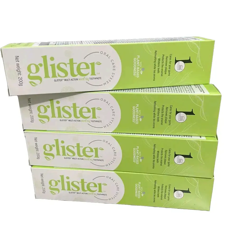 Kem đánh trắng răng Glister TRÀ trắng 200g  Amway Khử Mùi /TRÀ TRẮNG