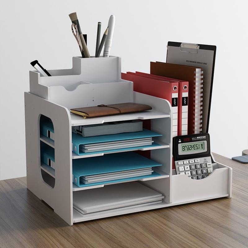 Kệ Tài Liệu Để Bàn, Khay Giữ Tài Liệu Văn Phòng, Giá Hồ Sơ Để Bàn, Hộp Đựng Bút, Kệ Để Đồ Văn Phòng tủ  đựng