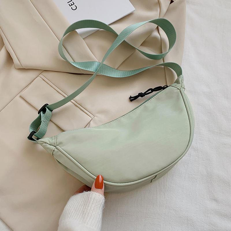 Product Introduction of Men Women Student Shoulder Bag Casual Crossbody Bag Dumpling Bag Half Moon Sling Bag For Hiking Cycling Camping 29
