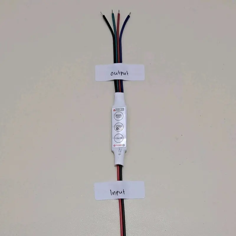 New Mini Controller RGB 4 Kabel 5V-24V Modul Running Led Strip 5050/2835/3528/5730/5630 6