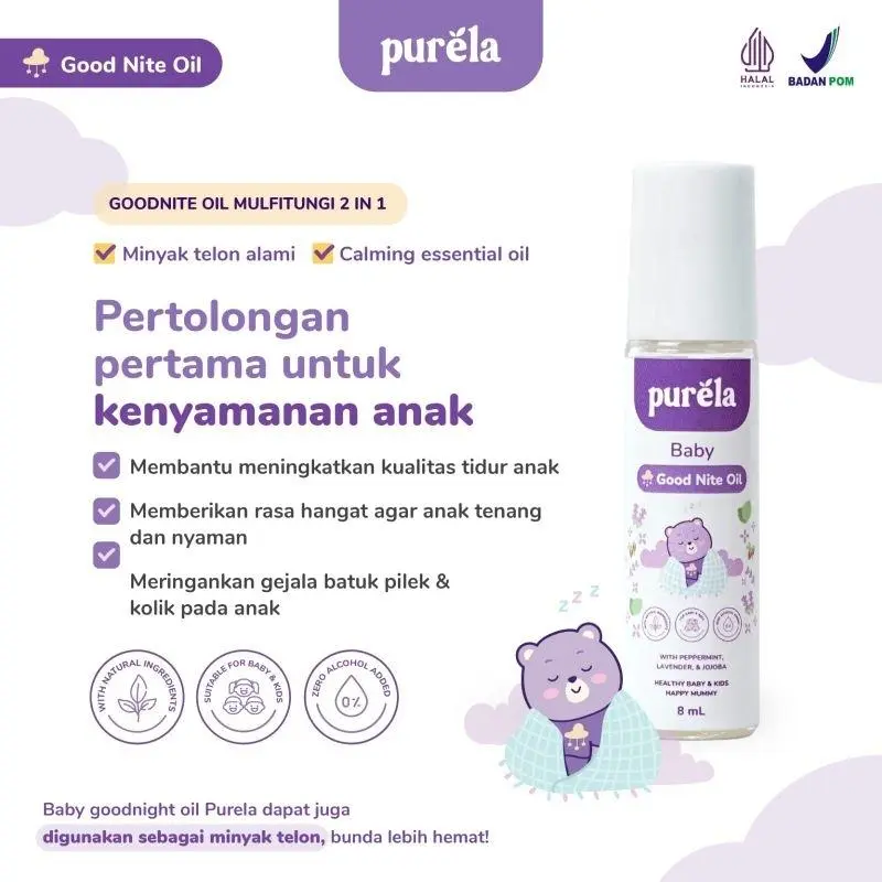 Purela | skincare anak | purela by reglow HALAL BPOM bisa tuk newborn Bayi Essential Kulit Bunda 7