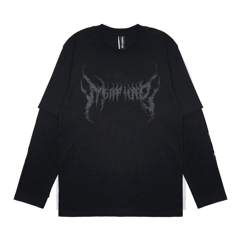 Product Introduction of Metaphores Double sleeve T-shirt 16s Sins - Black 4