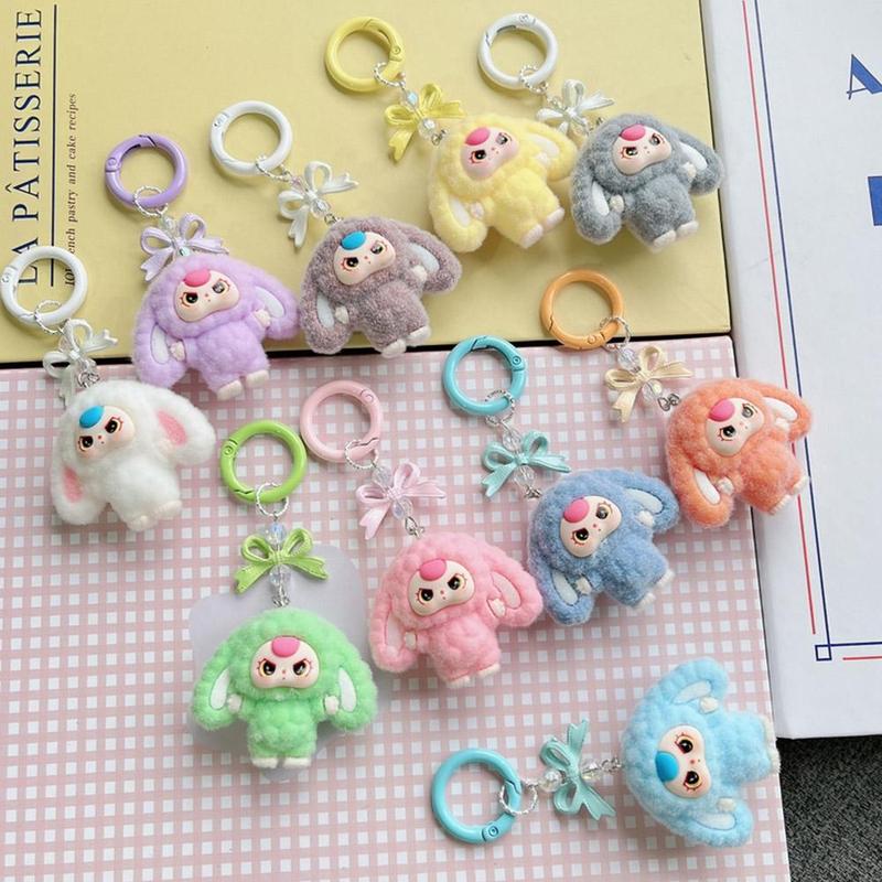 Mặt Dây Chuyền Túi Thắt Nút Hình Bướm, Móc Chìa Khóa Hoạt Hình, Búp Bê 3D, Thích Hợp Để Trang Trí Ba Lô Học Sinh 1