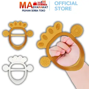 Masyarakat Pilihan Teether Bayi Gelang BPA Free H658 Mainan Gigitan Bayi Silikon 100% Berkualitas Aman untuk Bayi 11x10 cm