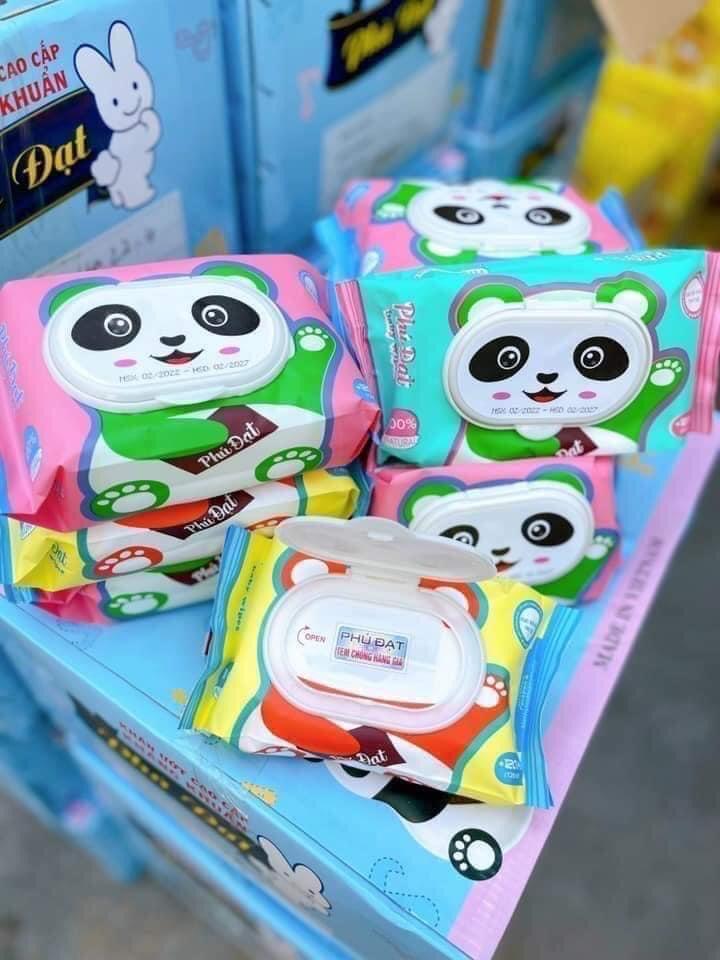 Product Introduction of Set 10 gói khăn ướt phú Đạt, khăn ướt không mùi, an toàn cho da bé, mỗi gói 120 tờ 15
