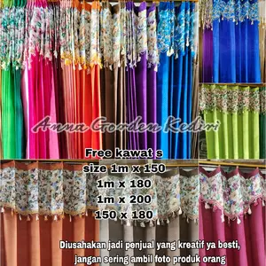 gorden wajik poni gorden pintu gorden jendela rumah gorden polos poni