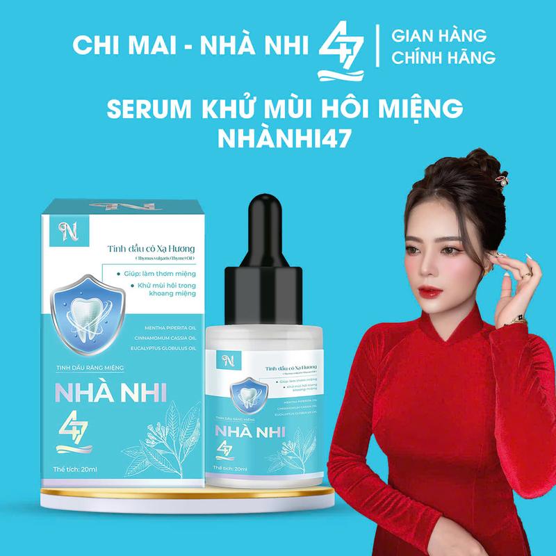  Khử Mùi Hôi Miệng NHÀ NHI47 - 20ml - dạng Serum - Hàng chính hãng tinh  dauthommieng hoi mieng serum hoimieng Xịt Thơm Miệng viem loi dauthommiengnhanhi xịt  thơm nước súc 
