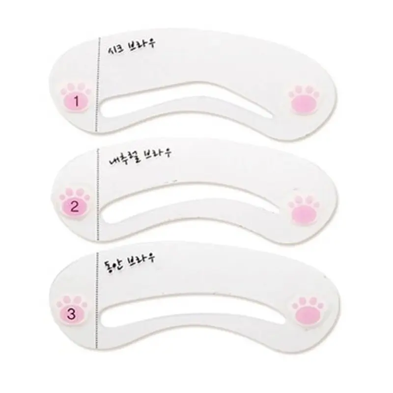 Set 3 khuôn mày kẻ lông mày phong cách Hàn Quốc Zentop