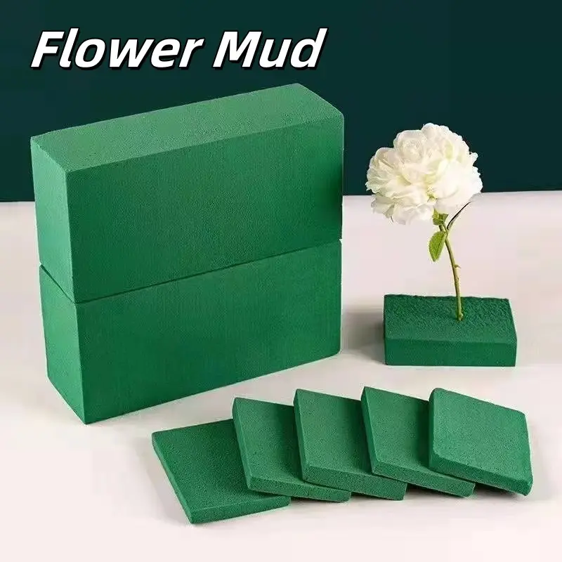 Flower Arrangement Flower Mud - Moisturizing & Absorbent Sponge Foam Blocks for Wet & Dry Floral Displays