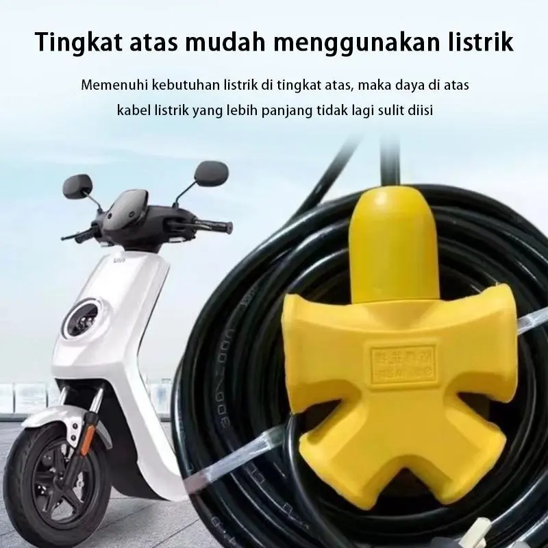 【Stok Lokal Ready】 Kawat & Kabel Listrik Gulungan Roll Dengan Saklar 30/20/10/5/3 Meter Sambungan Listrik Kabel Roll Kontra Arde Kabel Ekstensi Extension Cord Mendukung Kendaraan Listrik, Kabel Sambungan Multi Fungsi /Colokan Kabel Listrik /,Steker Kabel 4