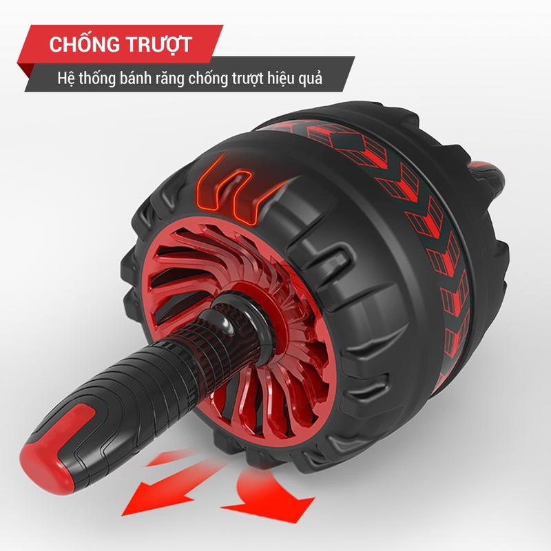  Con Lăn Tập Bụng AB W800 Tặng Miếng Lót Chân Tập Gym Tập Cơ Bụng 