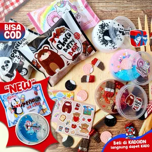 Slime PANDA COOKIE CRUNCH & UNICORN COOKIE DOUGH by kado.idn