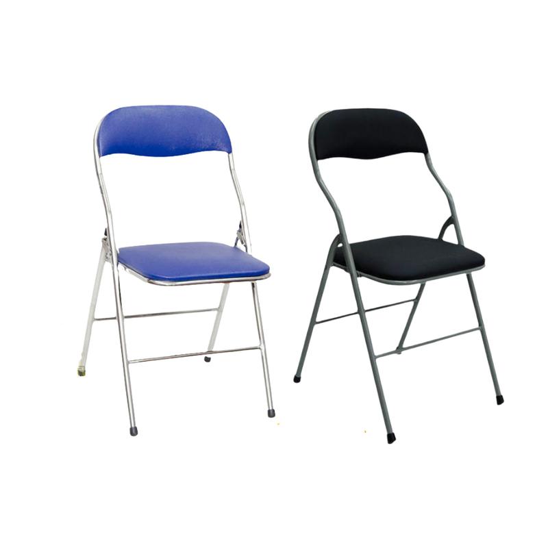 Ghế văn phòng chân xếp gấp gọn khung sắt, bọc da - ghế học tập/ làm việc - GX01 2