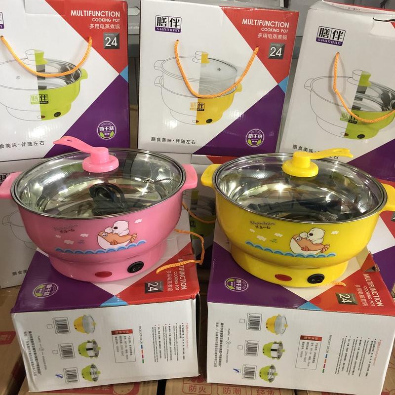 Nồi Nẩu Lẩu Điện COOKING POT SIZE Lớn Nồi Lẩu Đa Năng - Chiên Xào Nấu Ăn Nấu Lẩu Mini