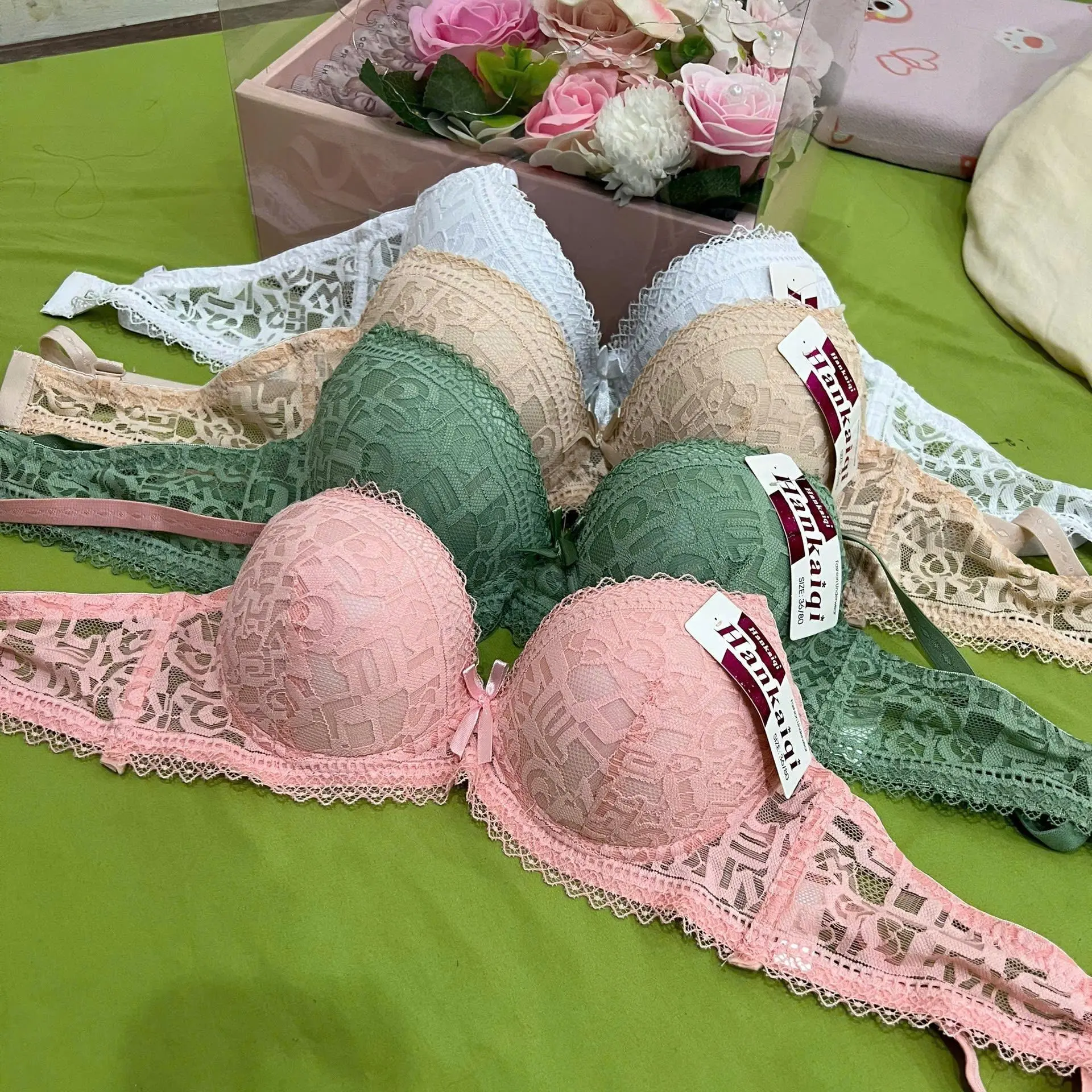 [From Nhỏ Tăng 1 Size] Combo 3 Áo Lót Nữ Ren Mút Mềm Đệm 2,5cm, Áo Bra Ren Loại 1