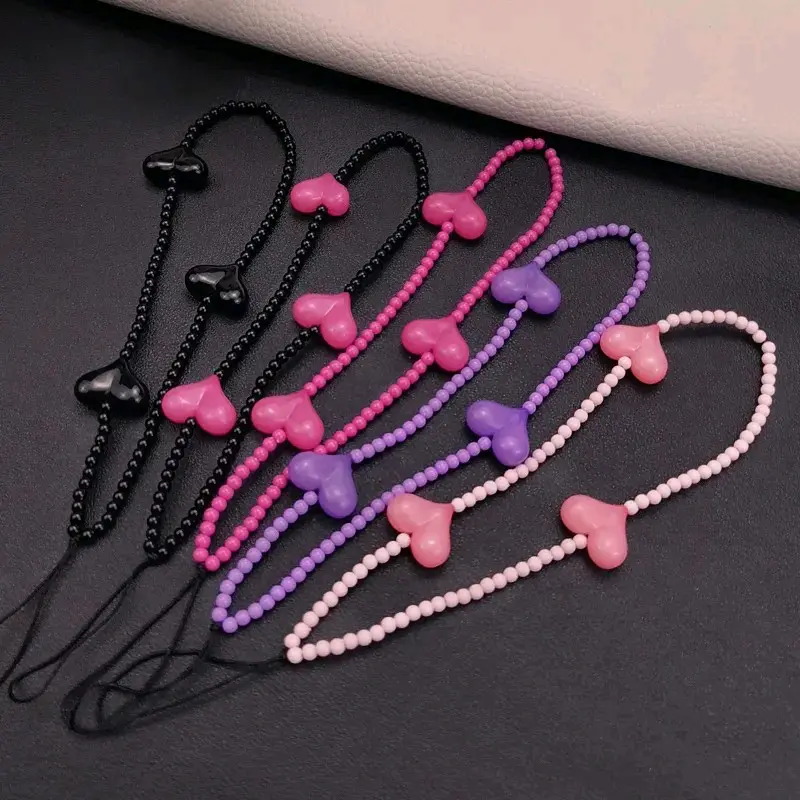 Gantungan hp tali hp love mutiara | Phone strap phone charm ala blackpink 4