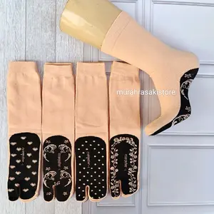 Grosir 12pasang kaos kaki jempol telapak motif