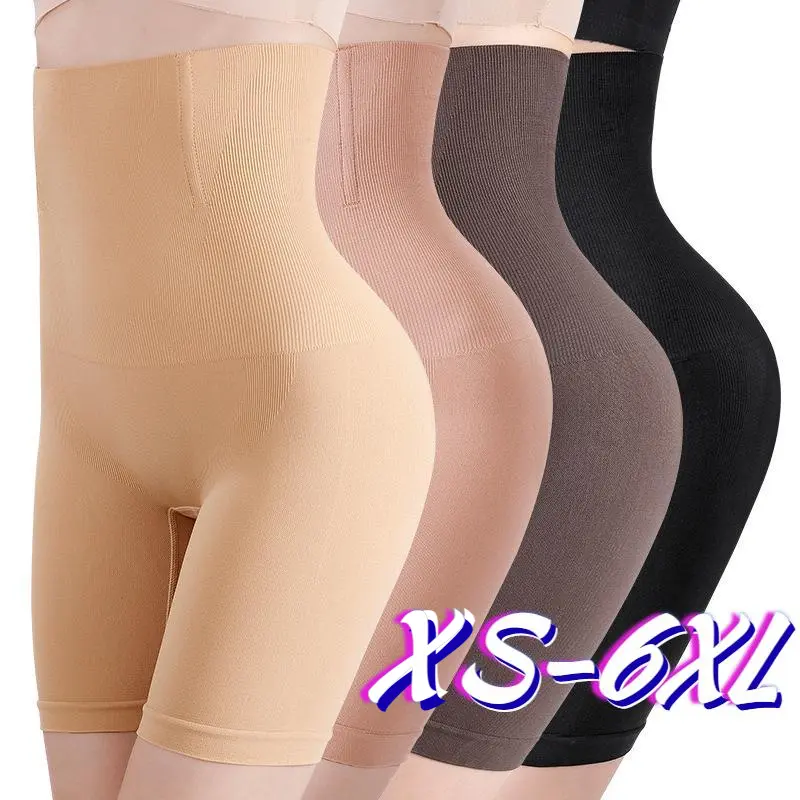 High Waist High-Elastic Abdominal Pants, Belly Contracting and Hip Lifting Body Shaping Pants, Women's Safety Pants Anti-Exposure, Postpartum Boxer Briefs
