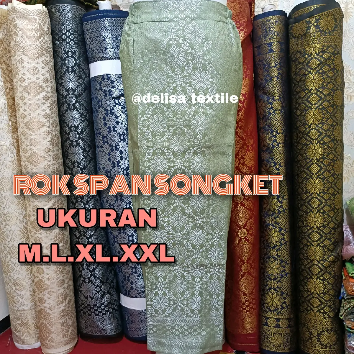 Rok Span Songket/Rok span/Rok instan songket