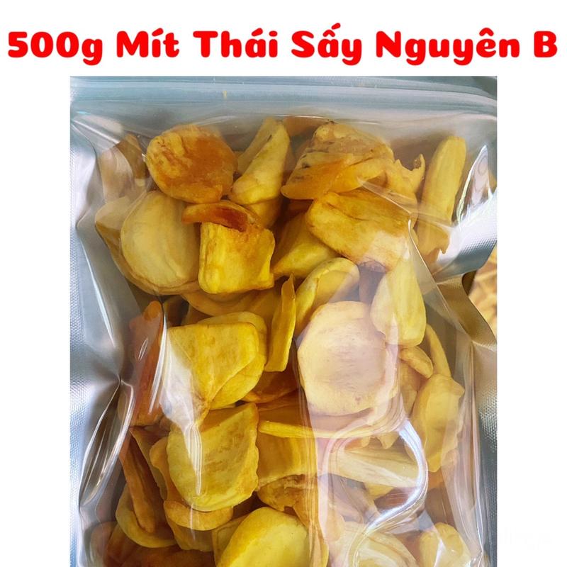 500g Mít Sấy Khô Nguyên Cánh Loại B - Đóng gói túi zipper bạc Ăn Vặt