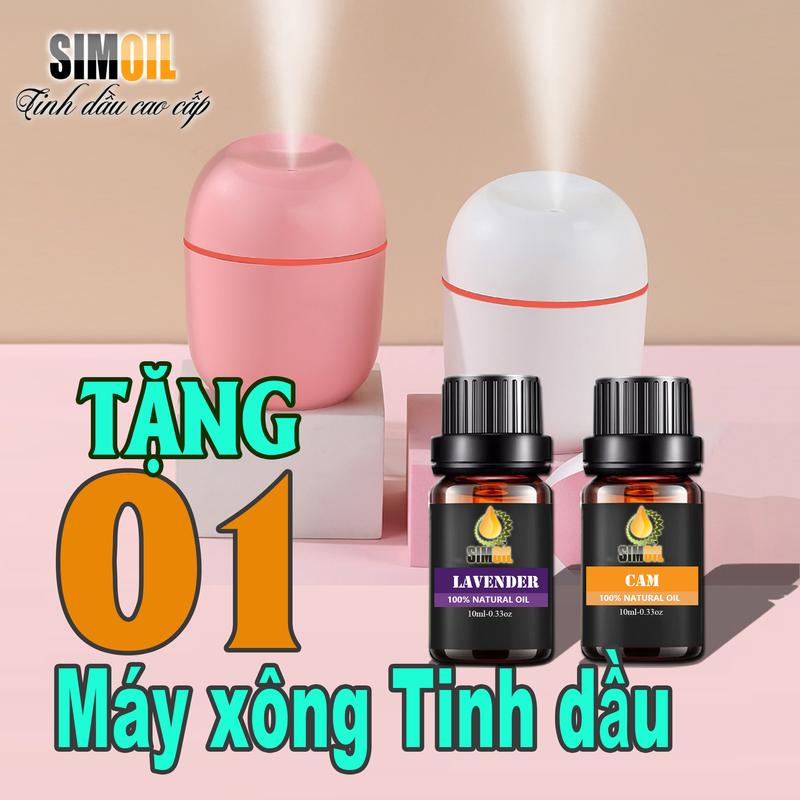 Combo 02 lọ tinh dầu 10ml xông phòng SIMOIL  - Tặng kèm 01 máy xông mini | Máy Khuếch Tán , Máy Tạo Độ Ẩm Dầu Thơm Phòng Dầu Thơm máy  xông bình  xong