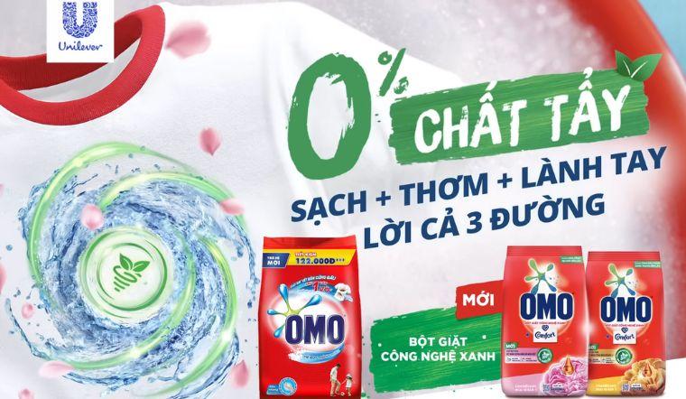 Product Introduction of Bột giặt Omo Comfort Tinh dầu nước hoa và  hương hoa hồng 350g/700g đánh bay vết bẩn cứng đầu 1