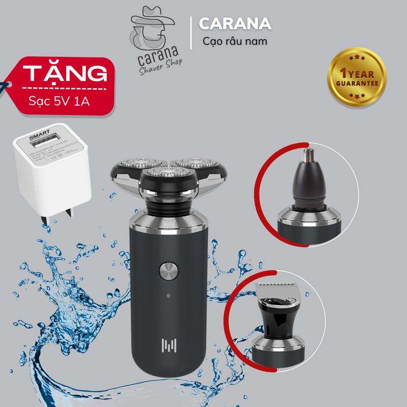 Máy cạo râu Mini đa năng M985 3 in 1 3 lưỡi dao cạo khô và ướt tỉa lông mũi cạo lông tông đơ hớt tóc tông đơ chắn mai máy cạo tóc công suất lớn 5W