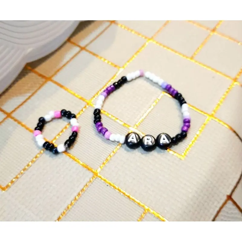 1set Gelang Nama Manik Manikik kuromi