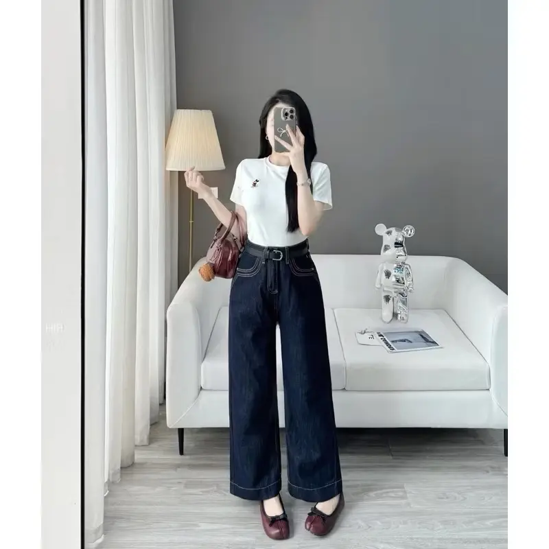 [ Jean Nấm lùn 93cm ] Quần Jean Lưng Cao dáng Xuông M888 | BigBuy360 - bigbuy360.vn